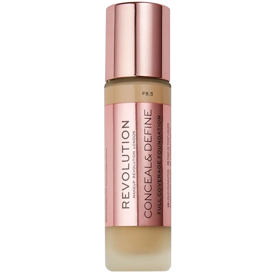 цена Тональный крем для лица f8.5 Revolution Makeup Conceal & Define Foundation, 23 мл