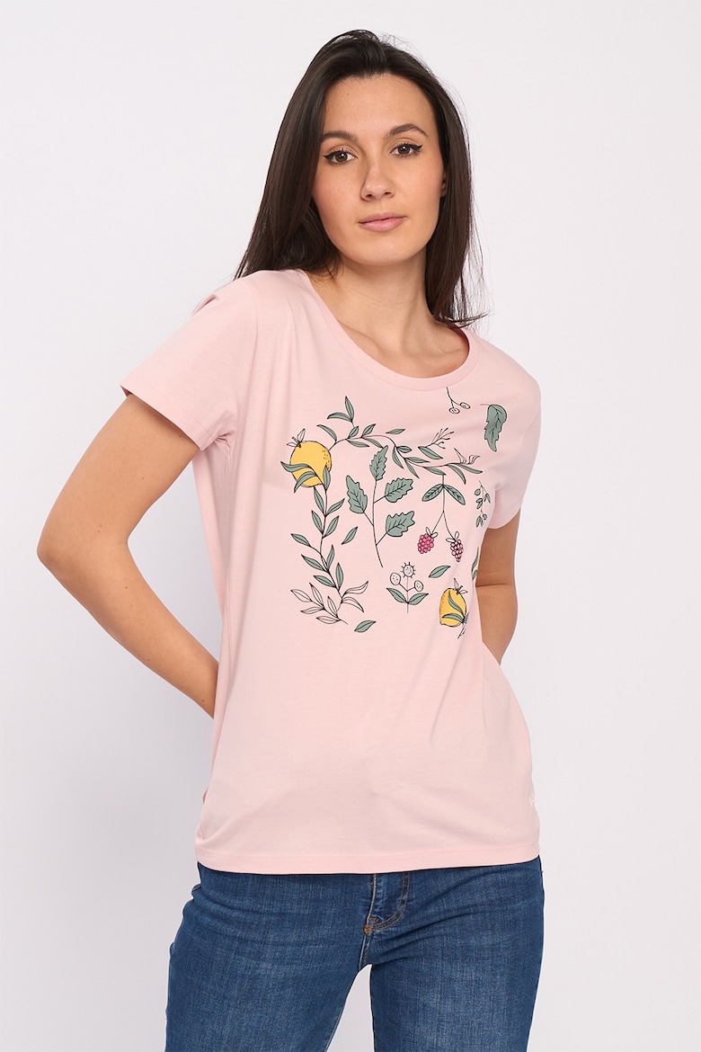 Хлопковая футболка с принтом Kvl By Kenvelo, розовый хлопковая блузка с принтом kvl by kenvelo розовый