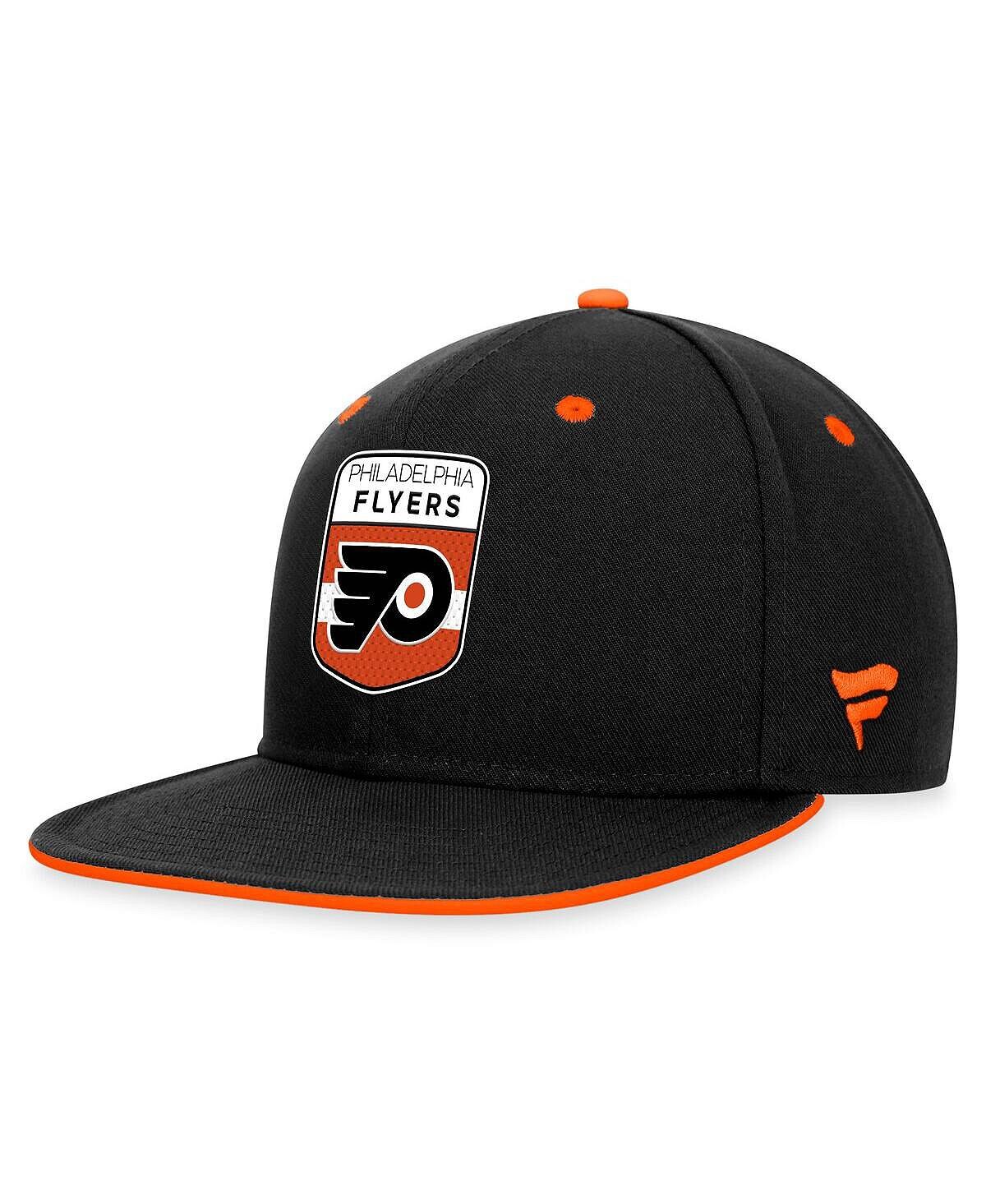 

Черная мужская фирменная кепка Snapback для драфта НХЛ 2023 Филадельфия Флайерз Fanatics