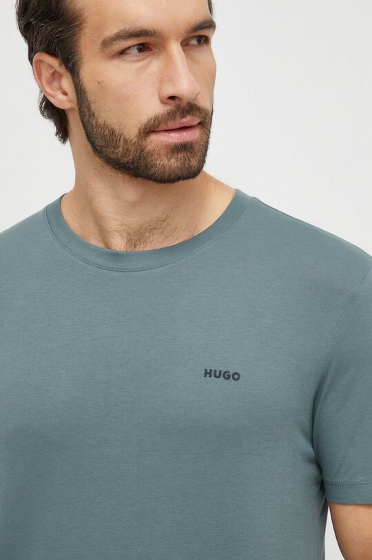 

Хлопковая футболка HUGO Hugo, зеленый