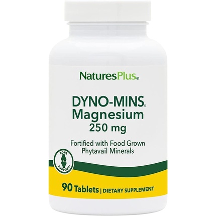 Naturesplus Dyno Mins Магний 250 мг, вегетарианские таблетки, добавка для здоровья костей, Nature'S Plus
