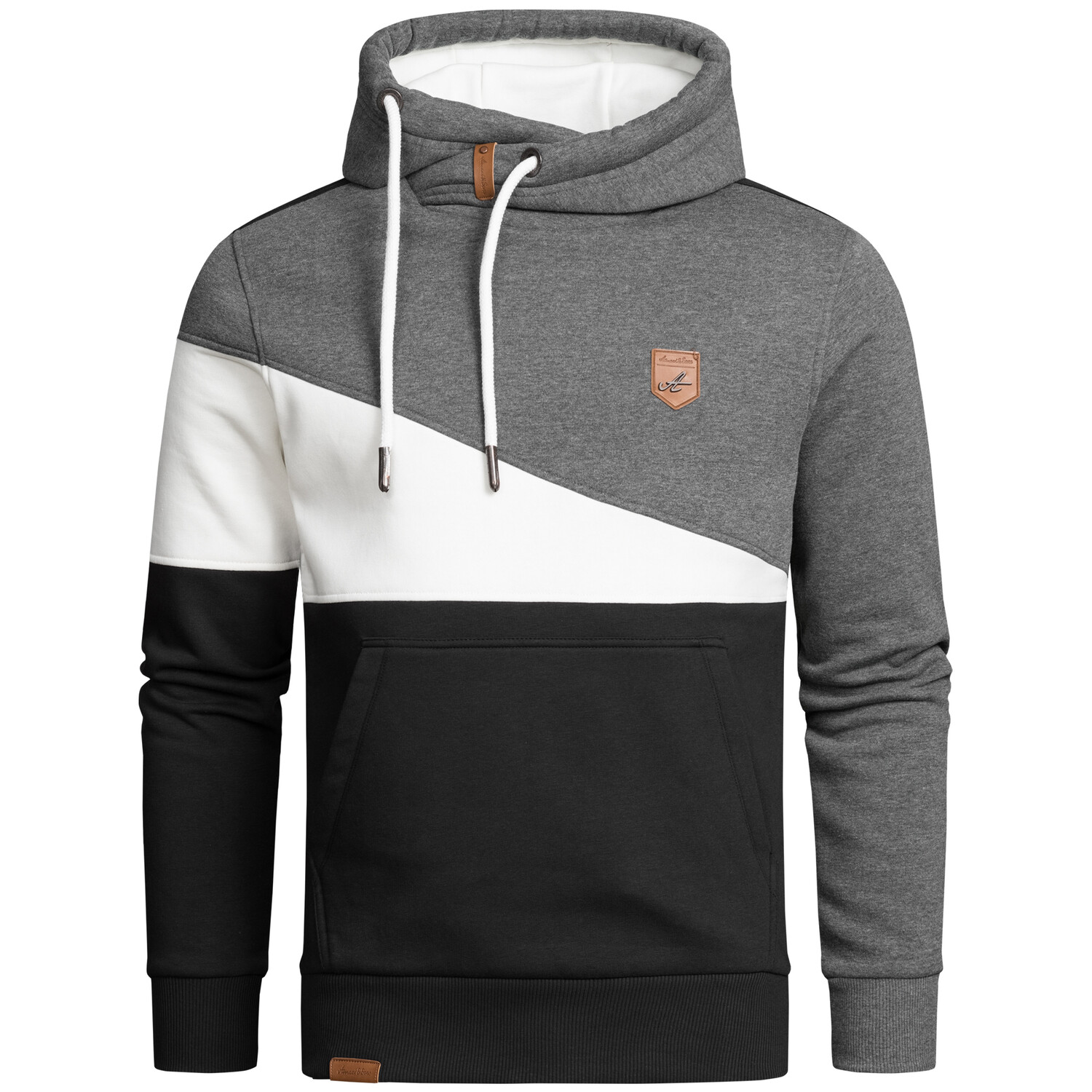 

Толстовка Amaci&Sons Kapuzenpullover AUGUSTA, антрацит/белый/черный