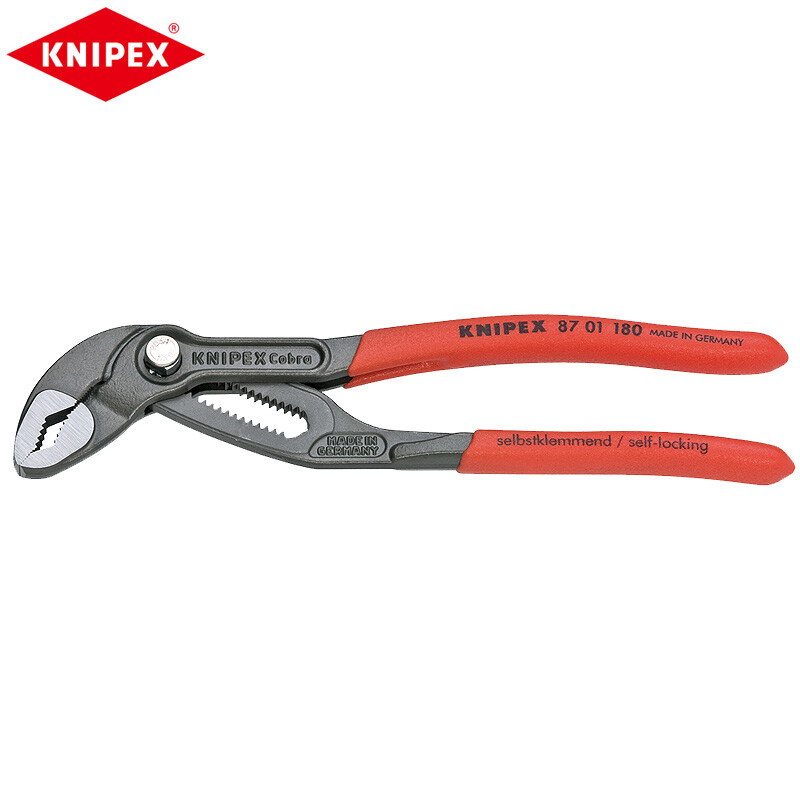 KNIPEX K.87 01 180 Высокотехнологичные клещи Cobra для водяных насосов (полированная головка, нескользящая пластиковая ручка) 8701180