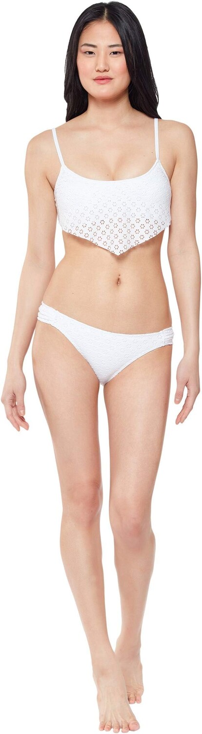 

Купальный топ Jessica Simpson Sweet Tooth Solids Bandana Bra Top, белый