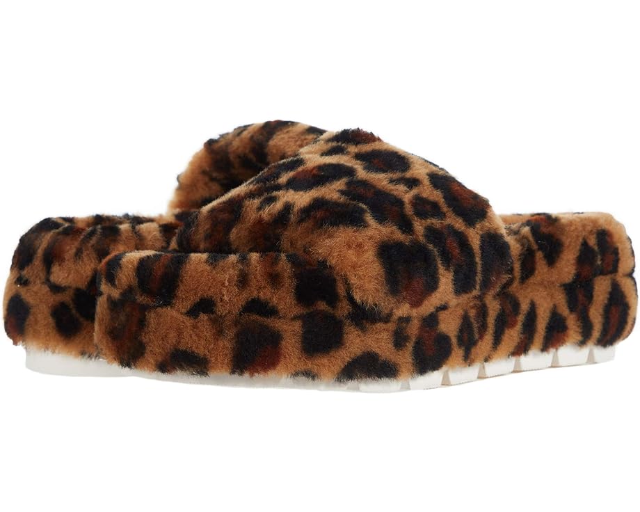 Домашняя обувь J/Slides Bryce, цвет Leopard Shearling ботинки j slides newbie wp цвет white leopard