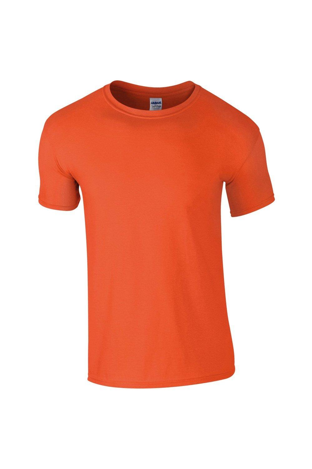Мягкая футболка с короткими рукавами Gildan, оранжевый