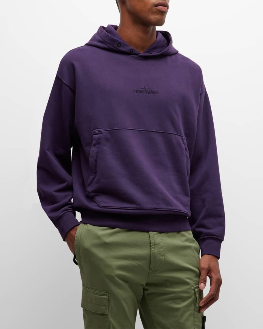 

Мужская худи с логотипом в тон Stone Island
