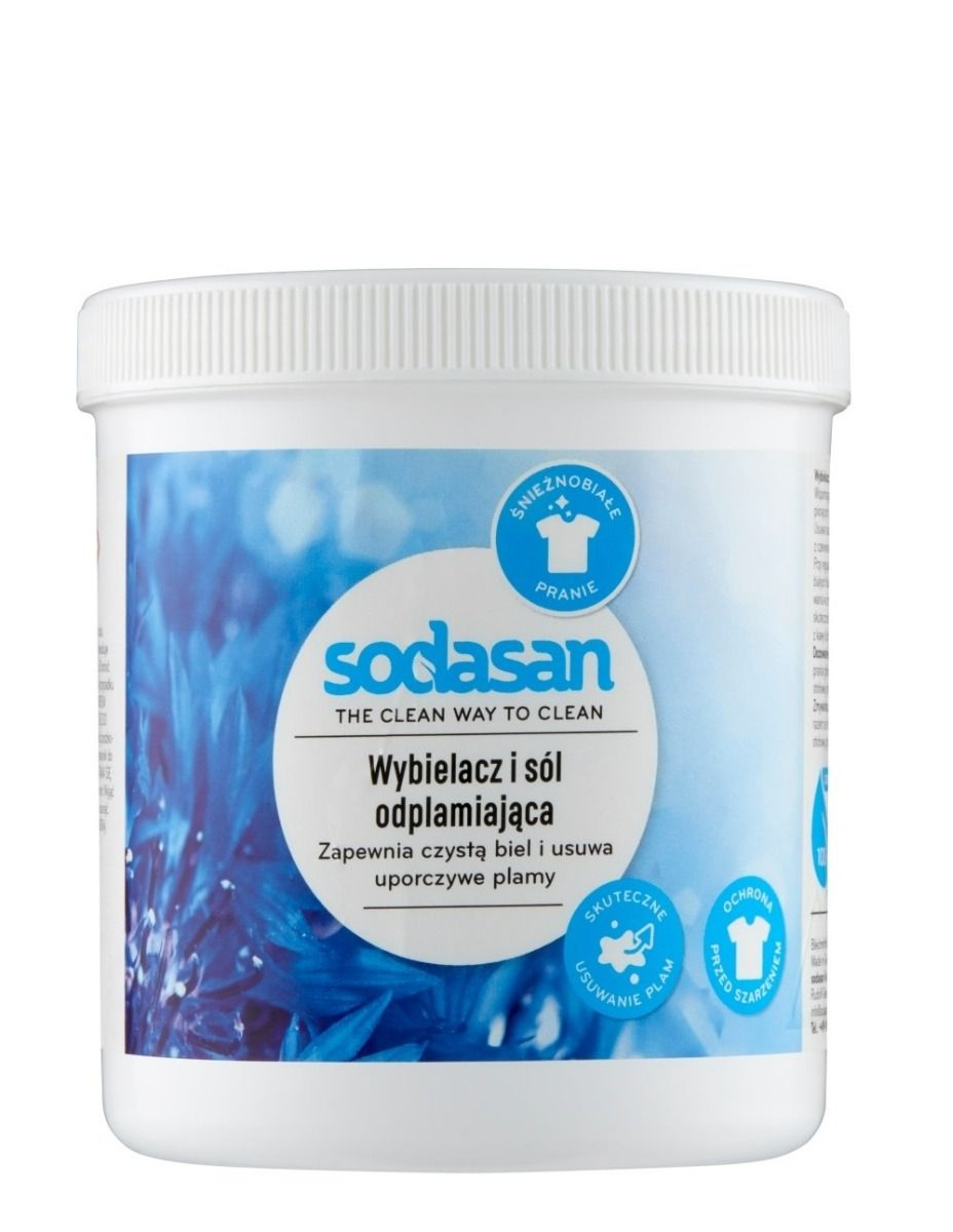 Соль для отбеливания и удаления пятен Sodasan Bio, 500 гр бытовая химия sodasan кислородное средство для отбеливания и удаления стойких загрязнений 500 г