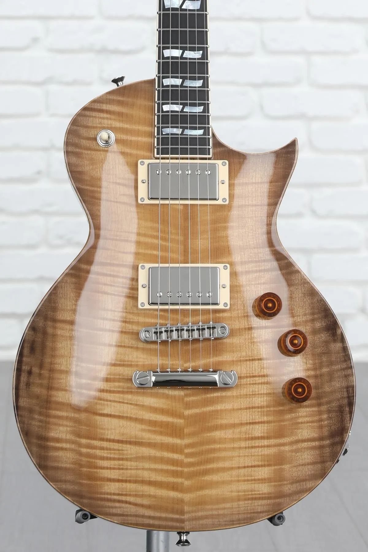 

ESP USA Eclipse Myrtlewood/Black Limba — Vintage Natural