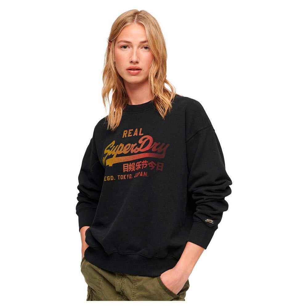 

Худи Superdry Tonal Vintage Logo Graphic, черный