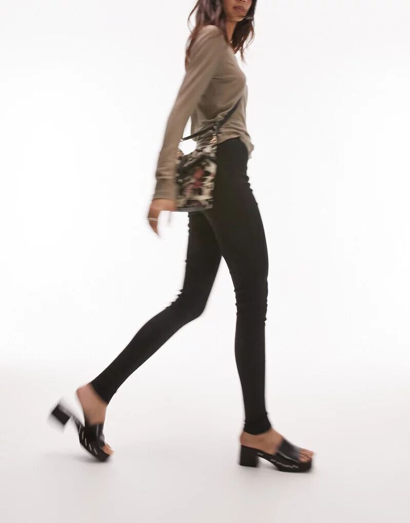 

Черные джинсы Topshop Joni