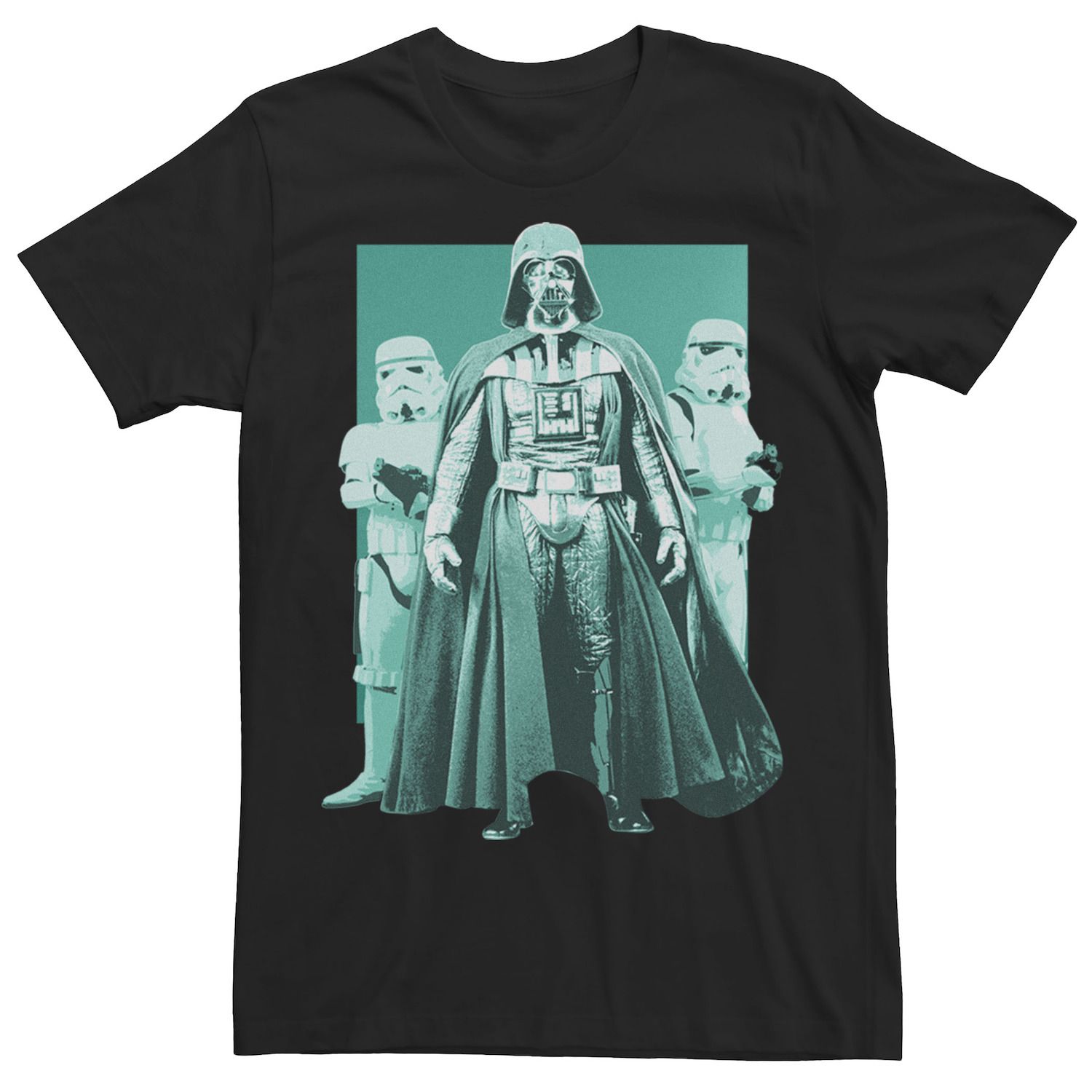 цена Мужская футболка с портретом Дарта Вейдера и штурмовиков Star Wars