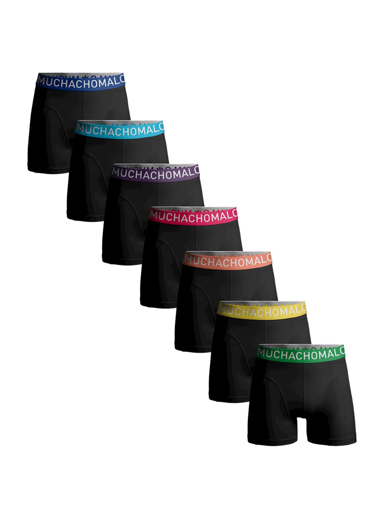 цена Боксеры Muchachomalo 7er-Set: Boxershorts, цвет Black/Black/Black/Black/Black/Black/Black