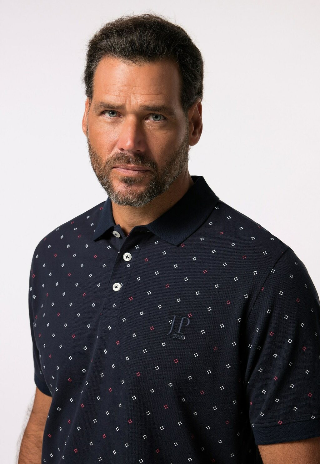 

Рубашка поло SHORT SLEEVE MINIMAL PATTERN JP1880, темно-синий