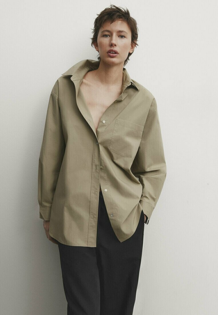 

Рубашка Massimo Dutti, светло-коричневый
