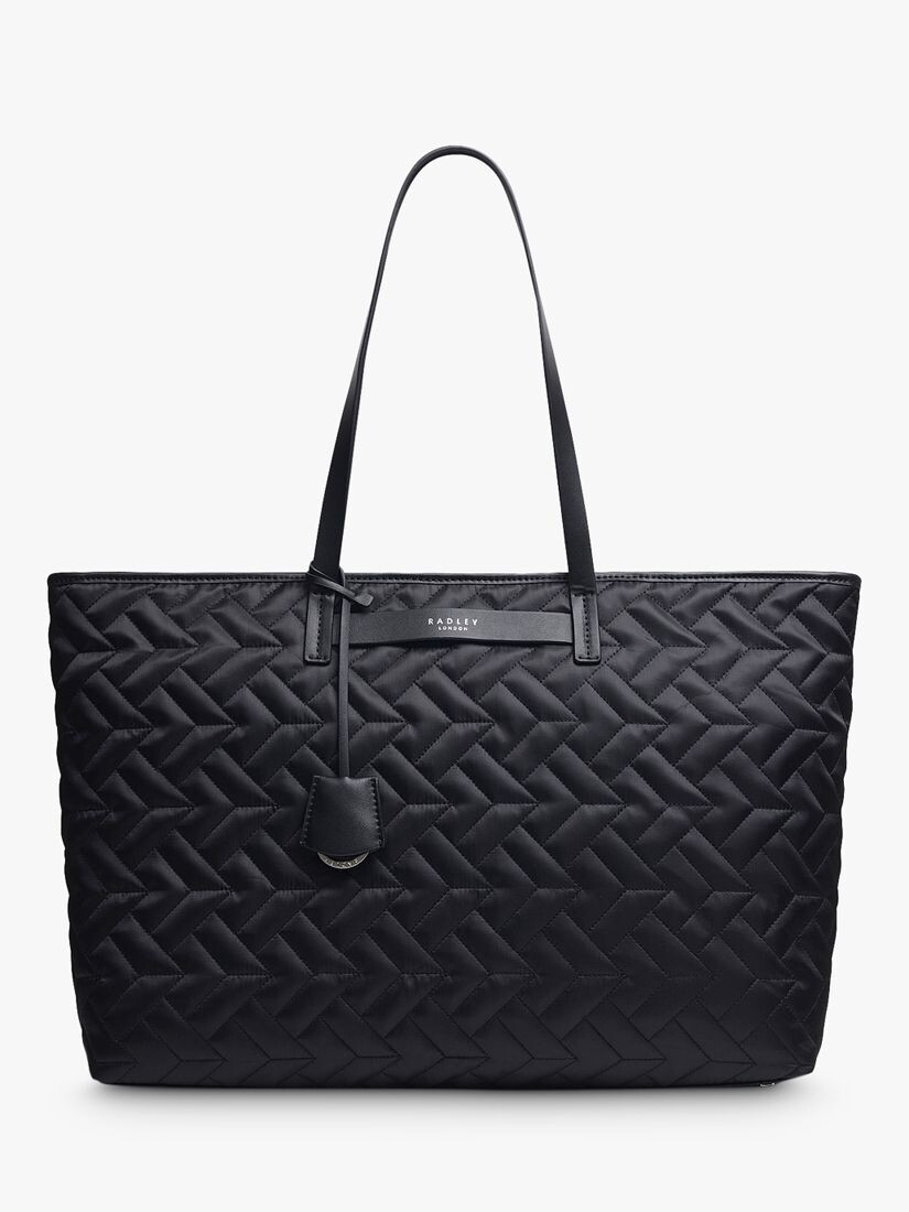

Большая стеганая большая сумка Radley Finsbury Park, черная, Черный