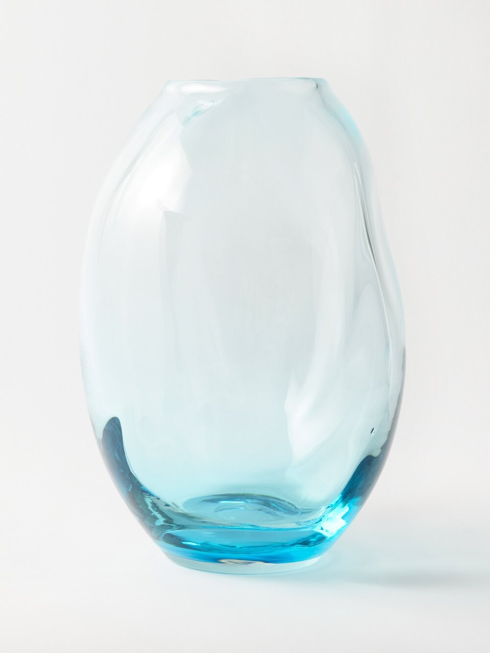 

Запутанная стеклянная ваза Rira Objects, синий