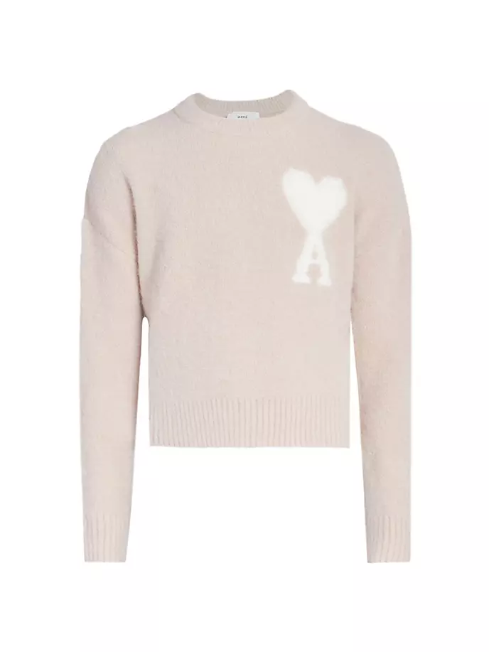 

Свитер ADC из альпаки Ami Paris, цвет rose powder ivory