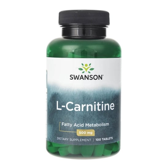 Swanson, L-карнитин, 500 мг, 100 таблеток swanson ржаная трава 500 мг 120 таблеток