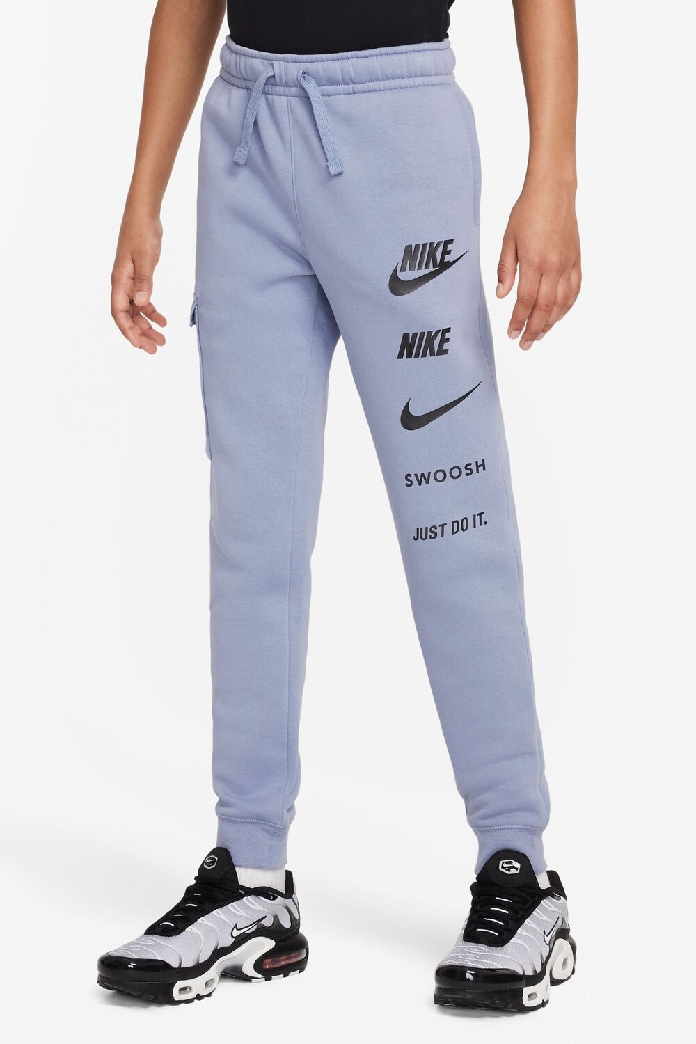 

Джоггеры карго из флиса с логотипом Nike, синий