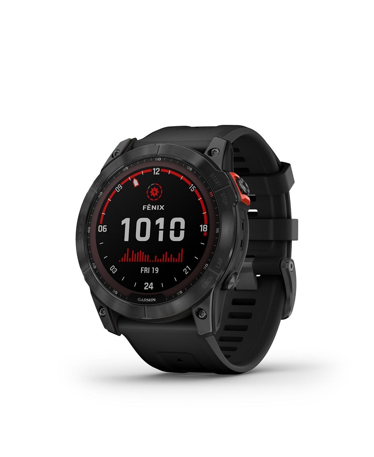 

Унисекс Смарт-часы Fenix ​​7X Solar Slate Grey с черным силиконовым ремешком, 51 мм Garmin