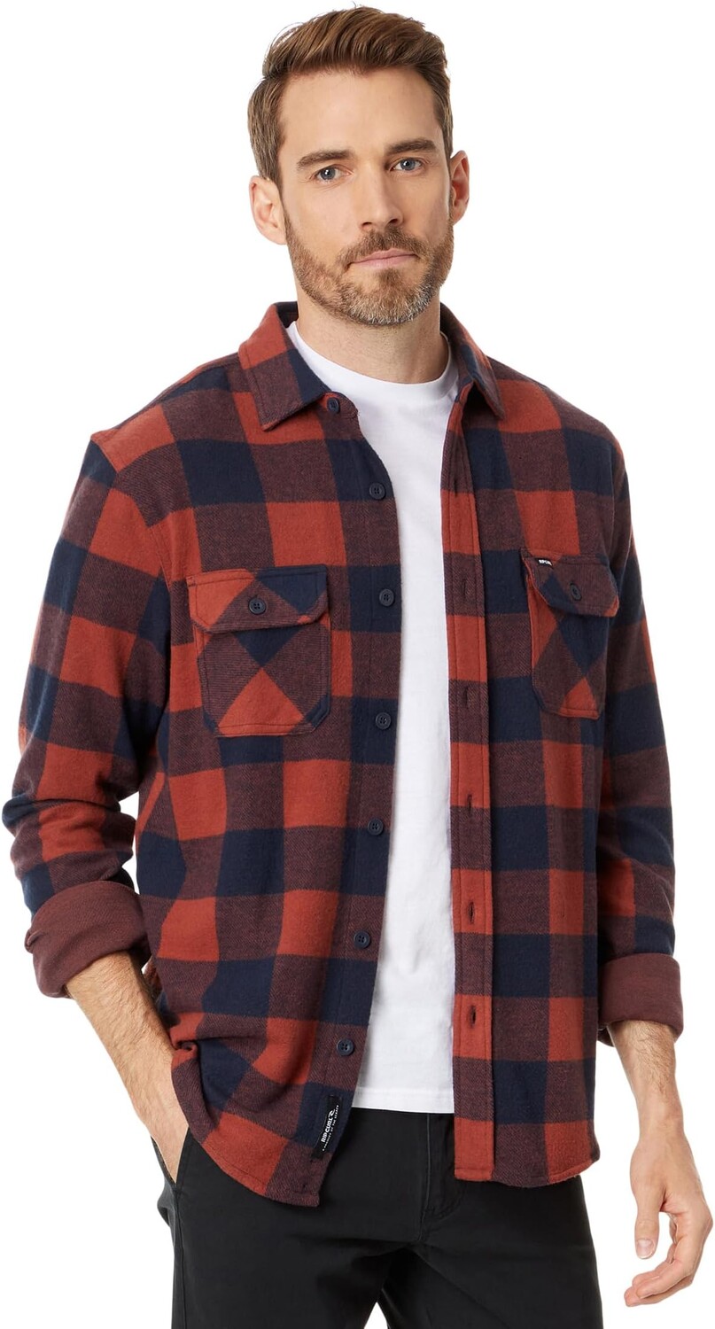 

Рубашка Grid Long Sleeve Woven Rip Curl, темно-синий