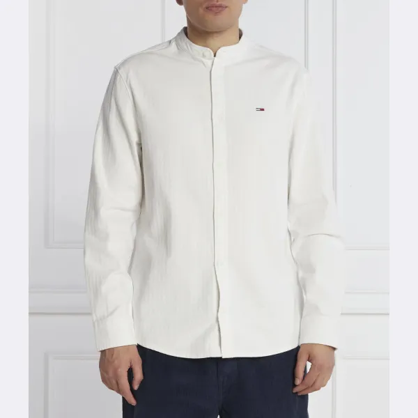 

Фланелевая рубашка классического кроя Mao Tommy Hilfiger, белый