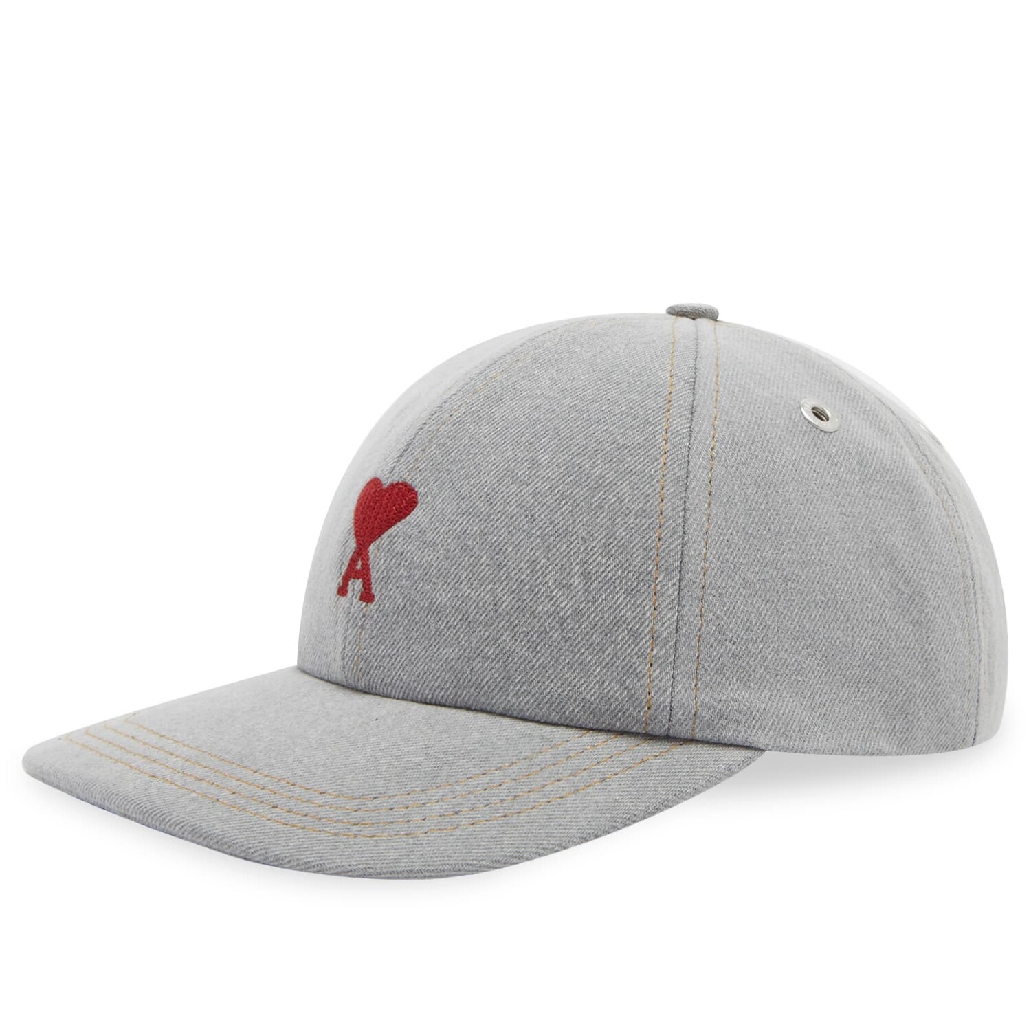 

Бейсболка Ami Paris Small A Heart Cap, цвет Javel Grey