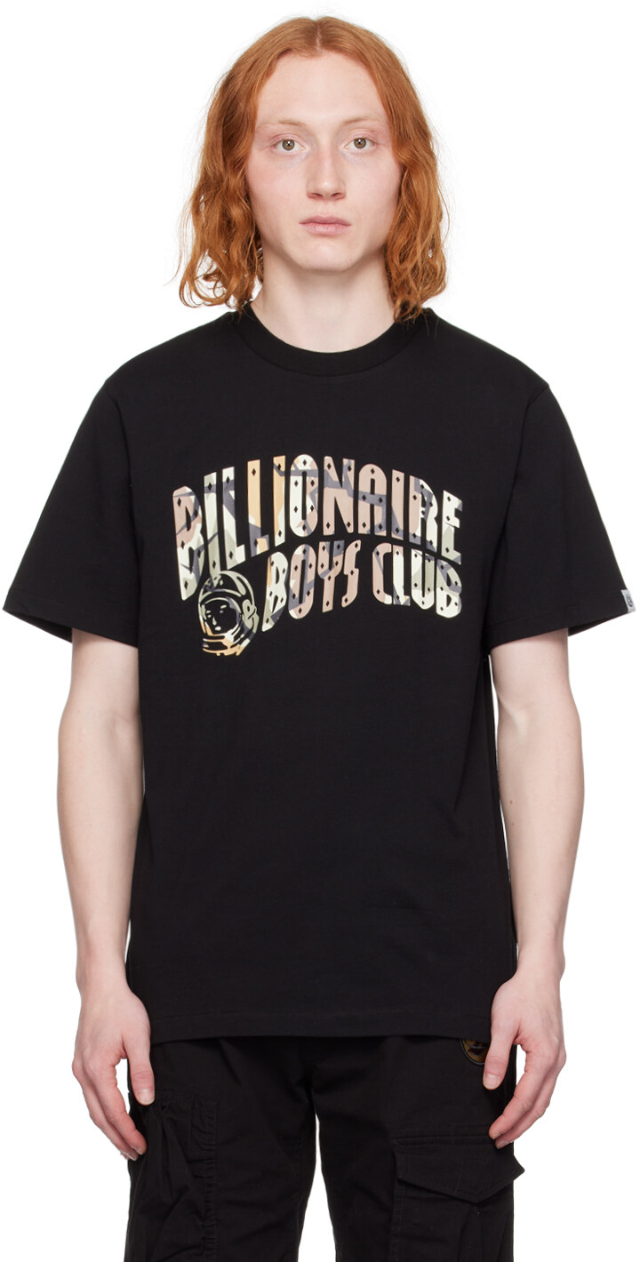 

Черная футболка с камуфляжной аркой Billionaire Boys Club