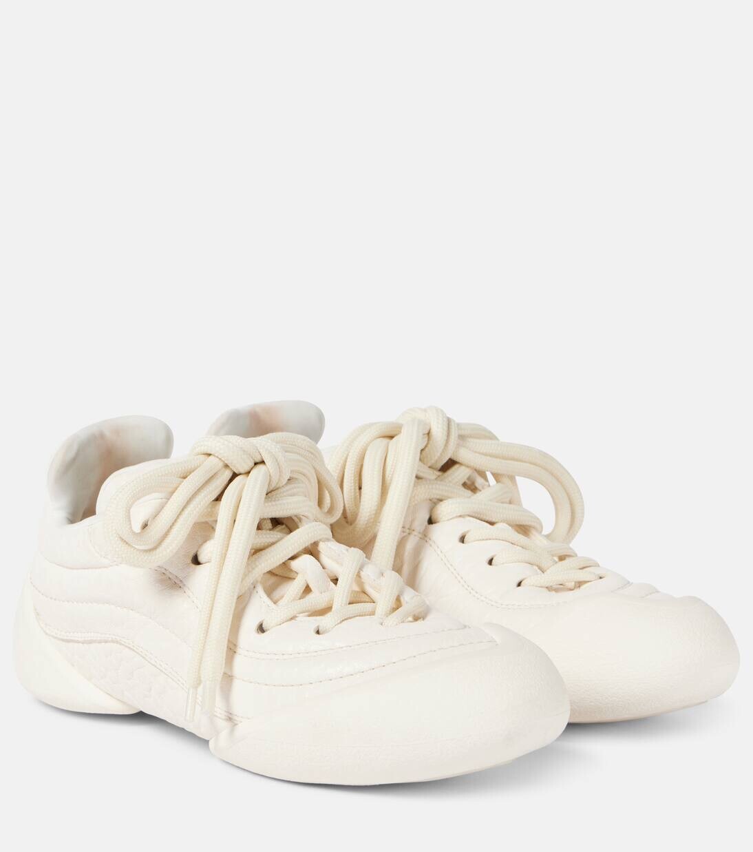 

Кроссовки из кожи Flexion Alexander Mcqueen, цвет salt