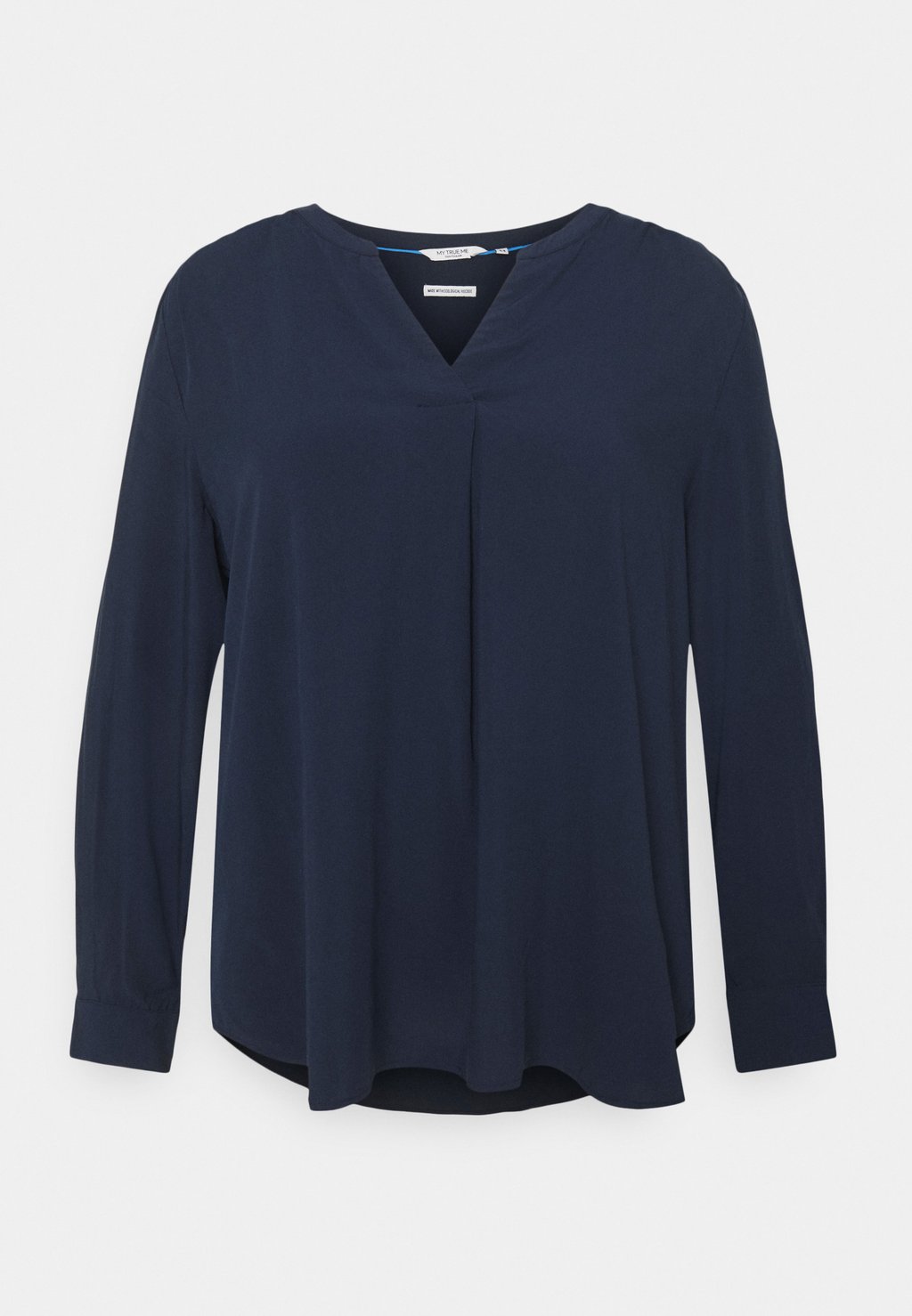 Блузка Tom Tailor, темно-синий цена и фото