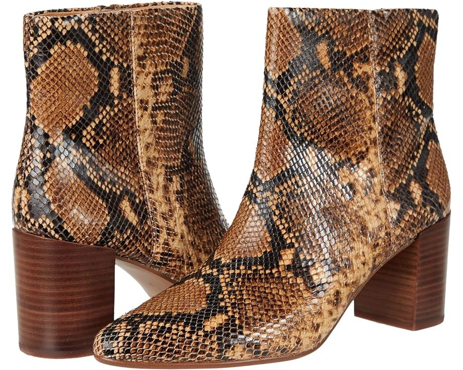 

Ботинки Madewell The Fiona Boot in Leather, цвет Wood Ash Multi Snake