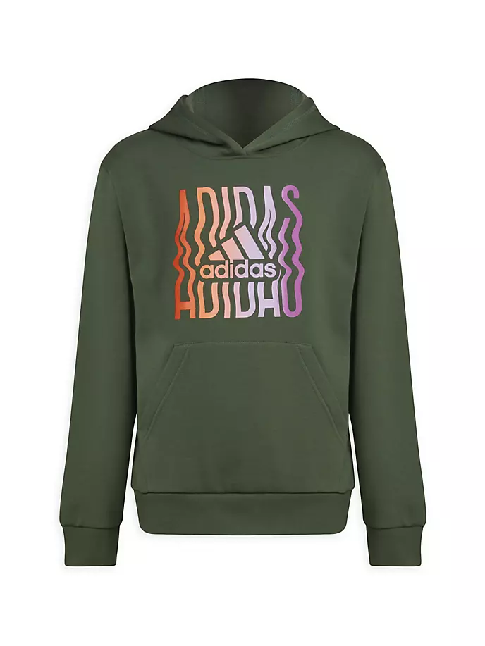 

Толстовка с капюшоном Game On для девочек Adidas, цвет green oxide