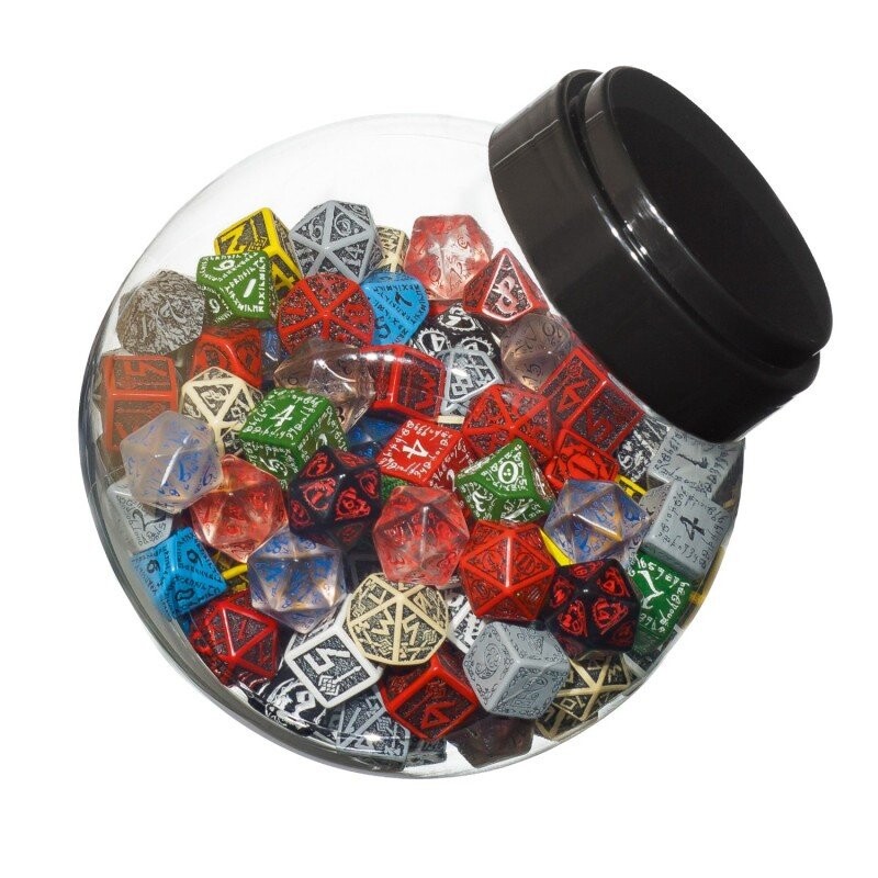 

Одиночные игральные кости для ролевых игр (K4,K6, K8, K10, K12, K20, K100) Игровые кости Q-WORKSHOP