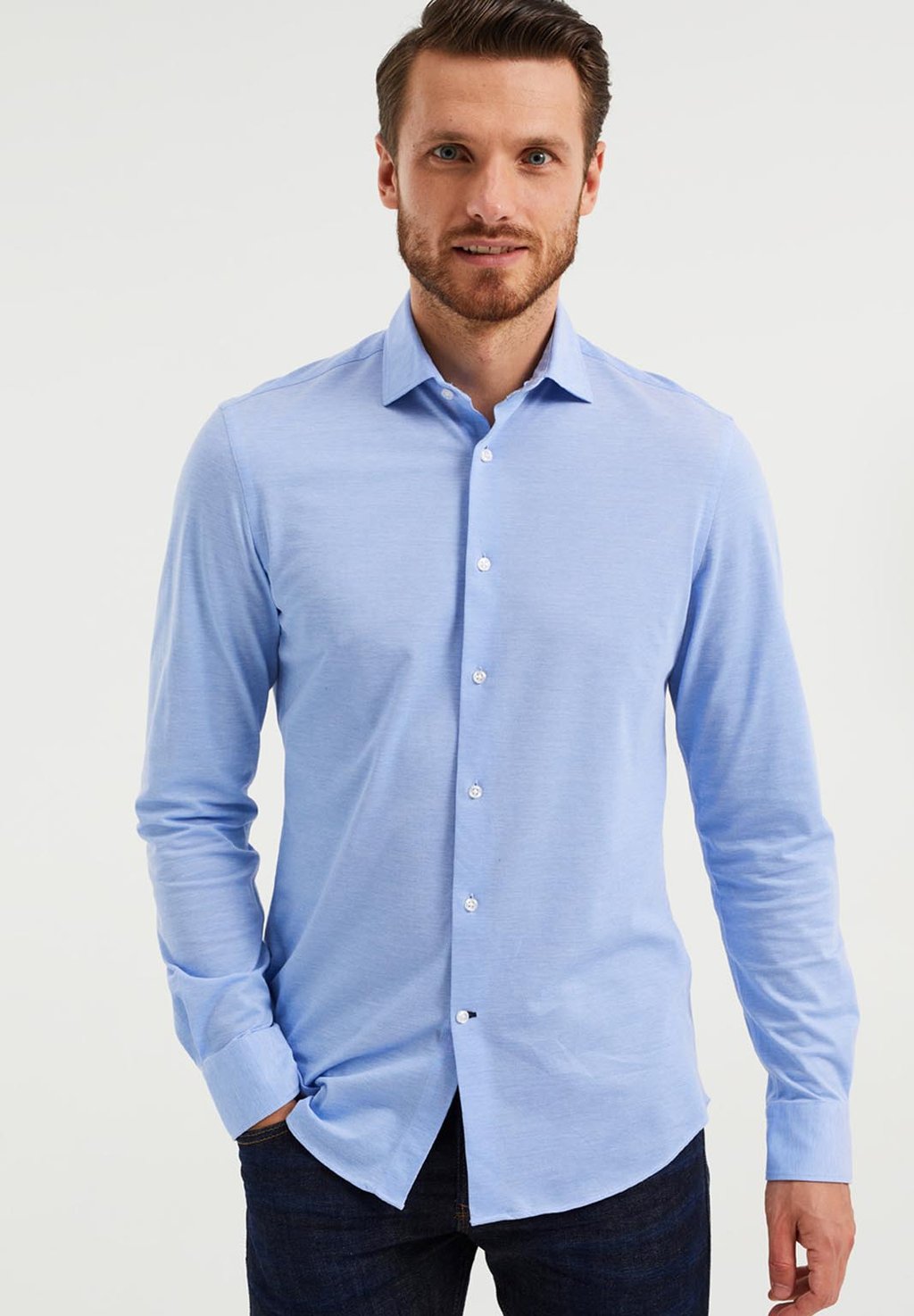 

Рубашка SLIM-FIT WE Fashion, цвет light blue