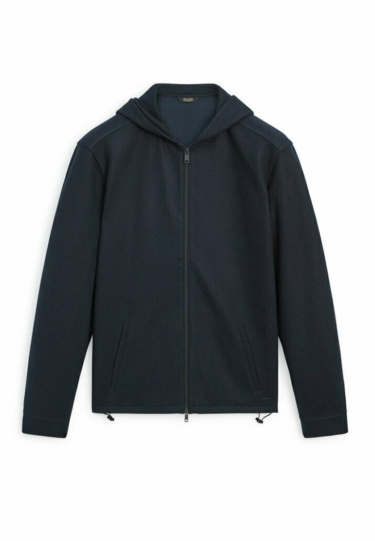 

Толстовка на молнии Massimo Dutti ХУДИ, цвет mottled dark blue