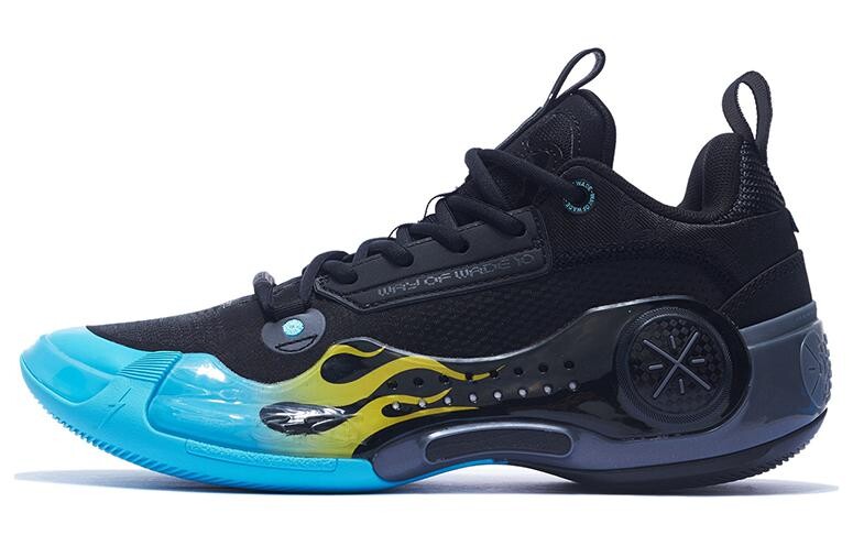 Кроссовки Li Ning Wow 10 Basketball, черный/голубой купить за границей ...