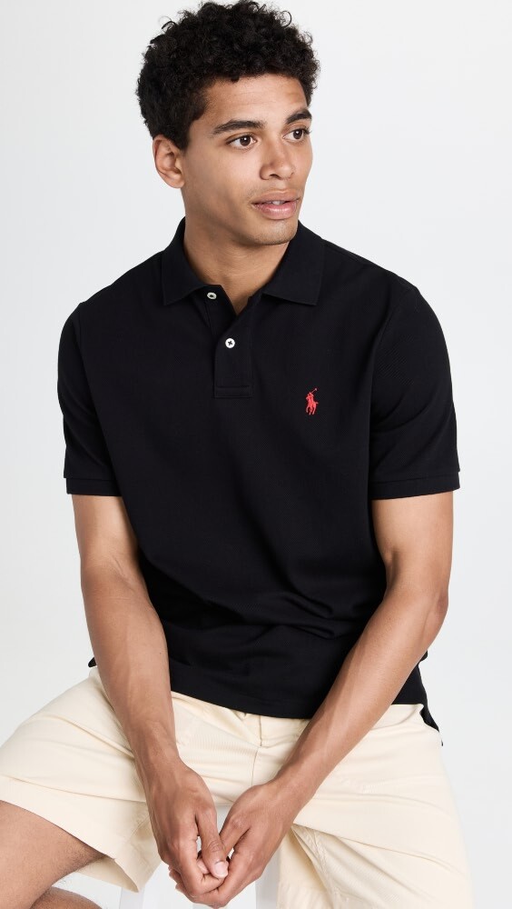 

Рубашка поло Polo Ralph Lauren Classic Fit Mesh, черный