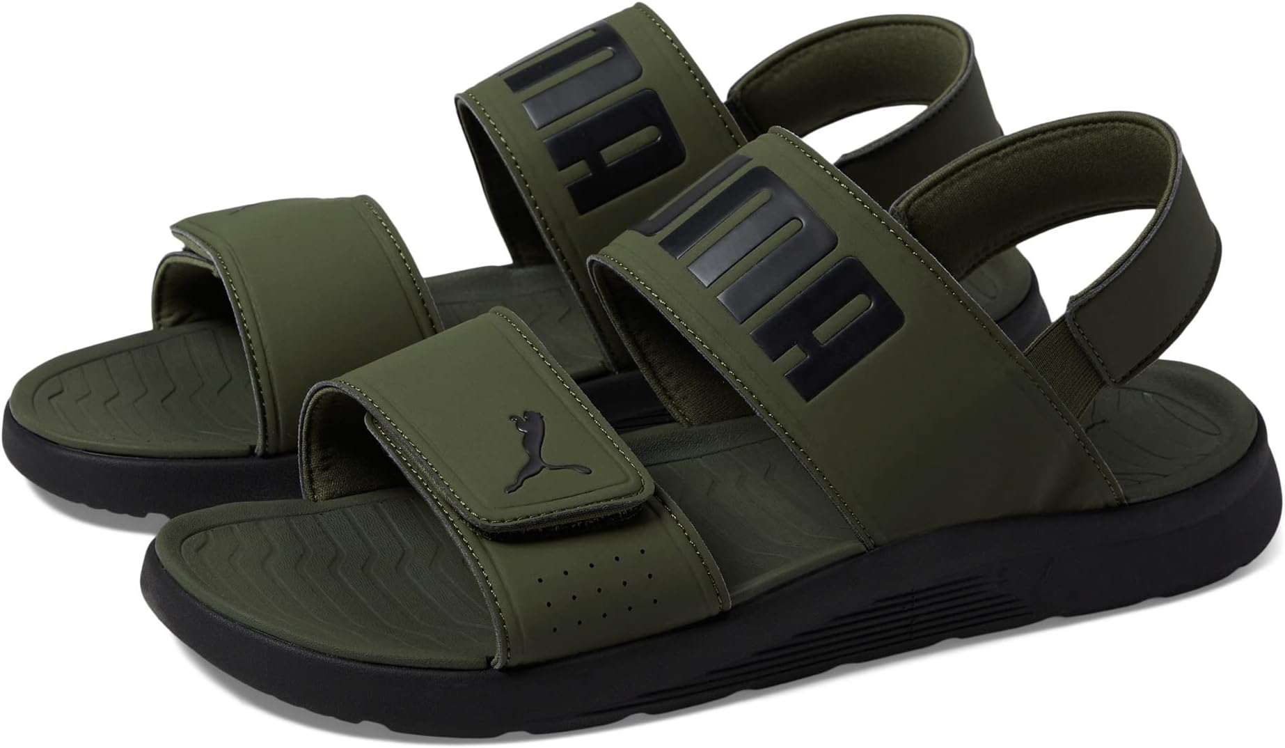 

Сандалии Backstrap Sandal PUMA, цвет Green Moss/Puma Black