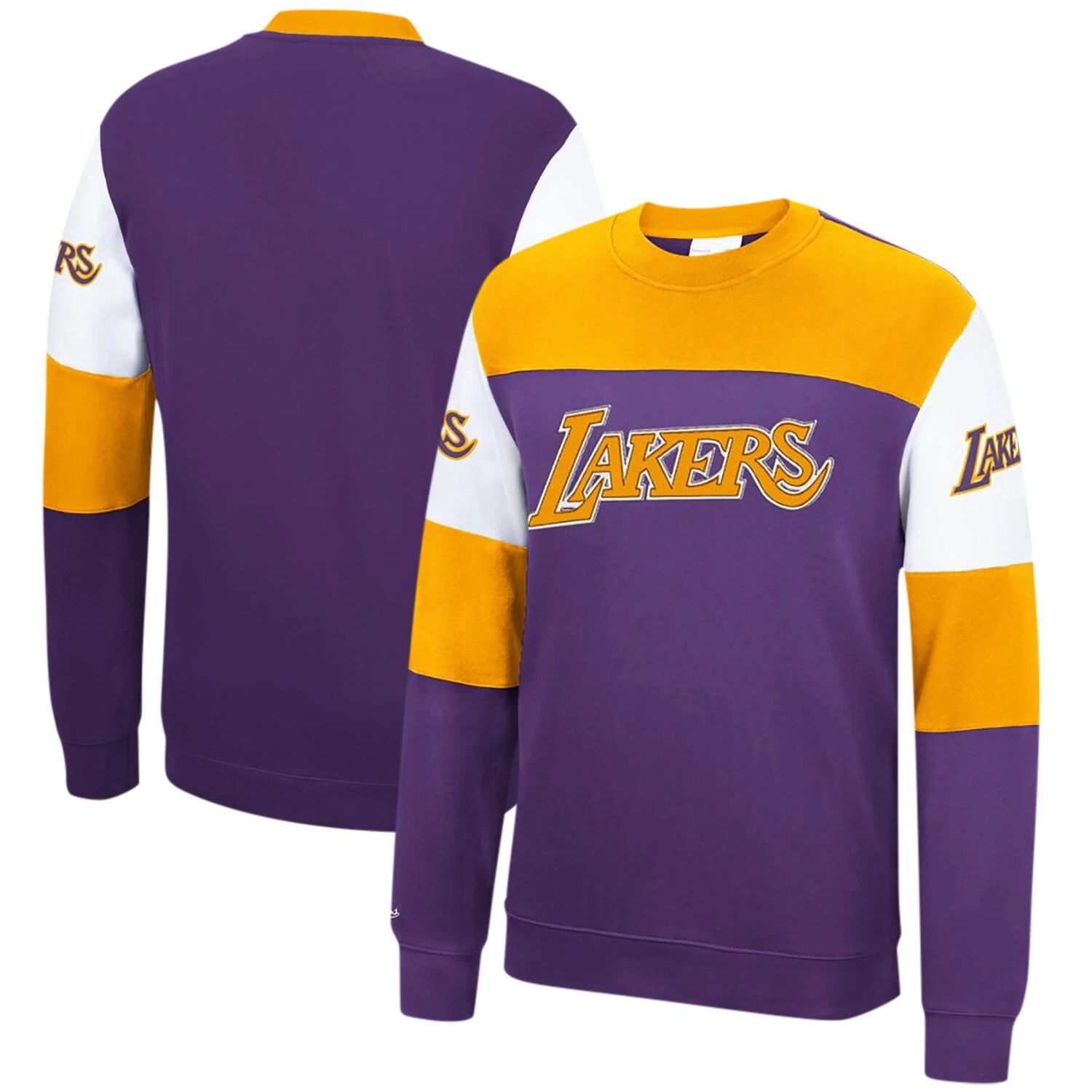 

Мужской флисовый пуловер Mitchell & Ness Purple Los Angeles Lakers Perfect Season, толстовка