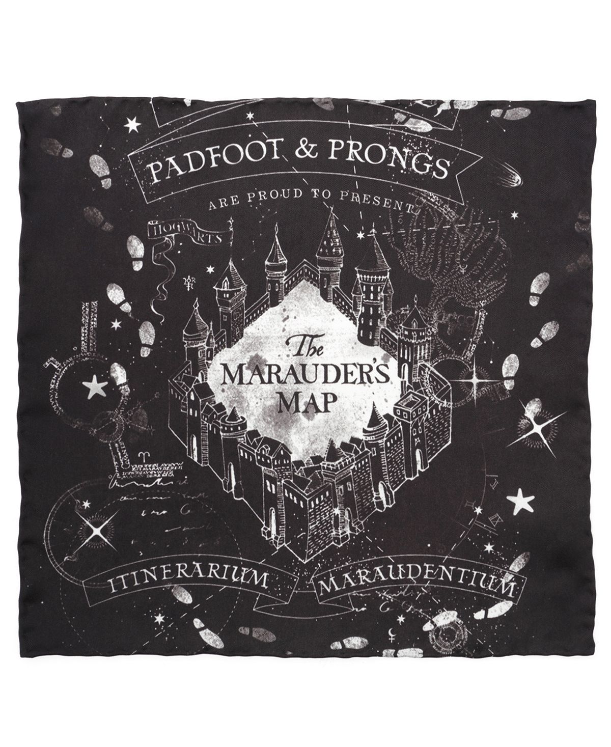 цена Мужской нагрудный платок с картой Marauder's Map Harry Potter