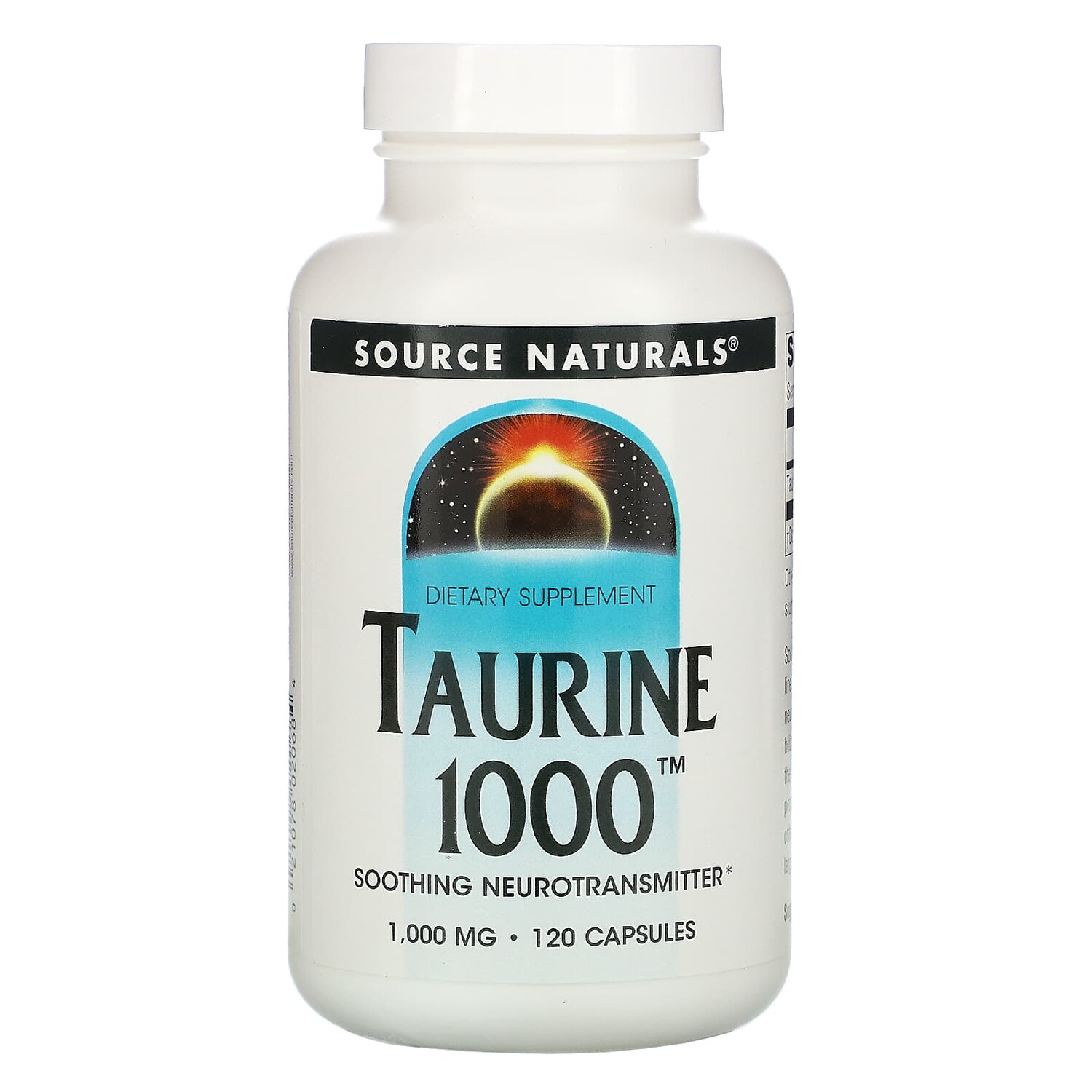 

Таурин, 1000 мг, 120 капсул, Source Naturals