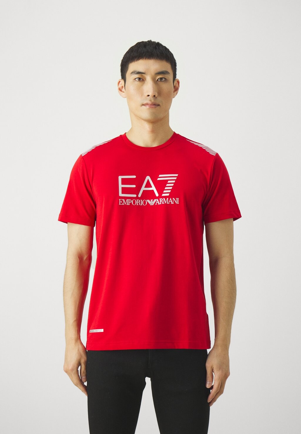 

Футболка с принтом EA7 Emporio Armani, цвет rosso