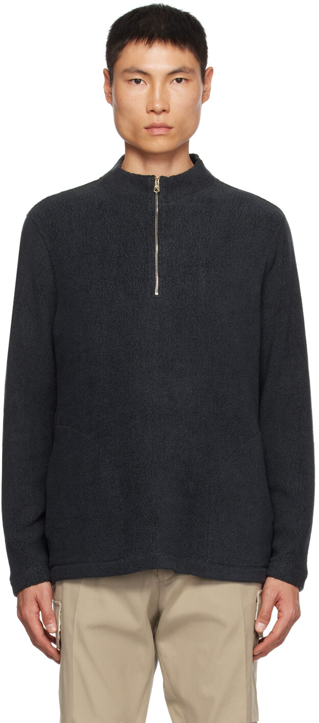 

Синий свитер с молнией до половины Paul Smith