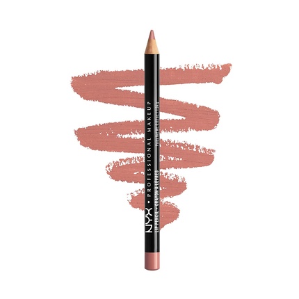 цена Тонкий карандаш для губ Стойкий кремовый карандаш для губ телесного розового цвета, Nyx Professional Makeup