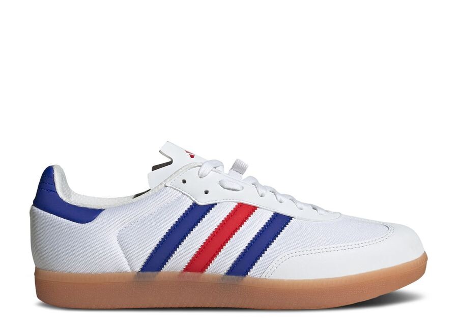 

Кроссовки adidas Velosamba Made With Nature, цвет White Lucid Blue Scarlet