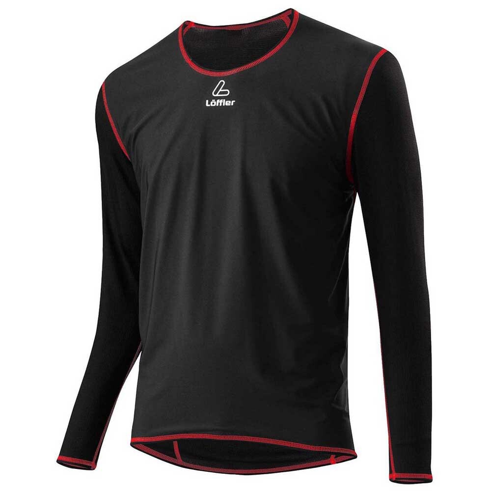 

Базовый слой с длинным рукавом Loeffler Windstopper Transtex Light, черный