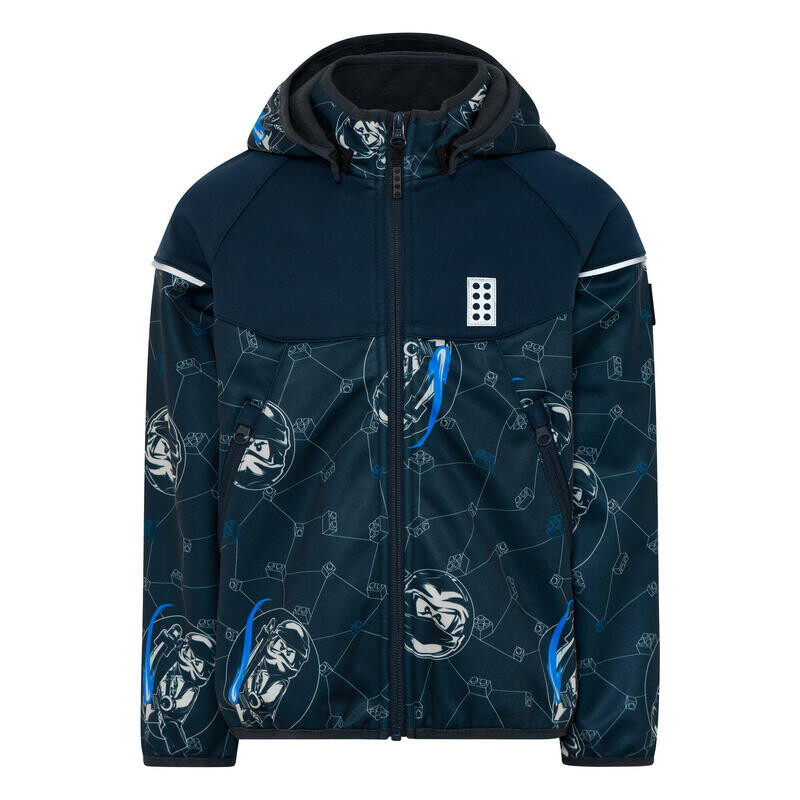 

КУРТКА SOFTSHELL LWSTORM 602 темно-синяя утепленная LEGO WEAR, цвет blau, Синий