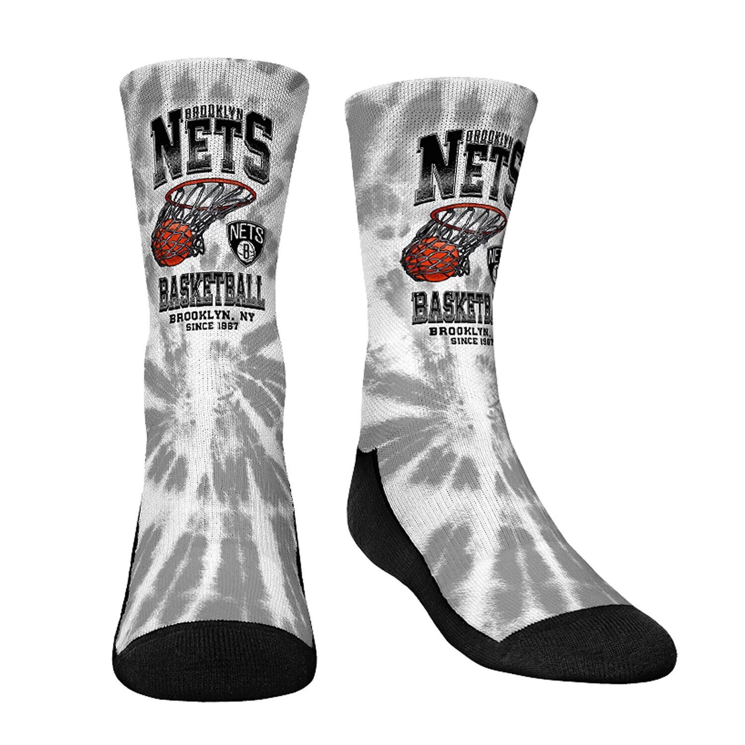 

Молодежные носки Rock Em Носки Brooklyn Nets Vintage Hoop Crew Unbranded