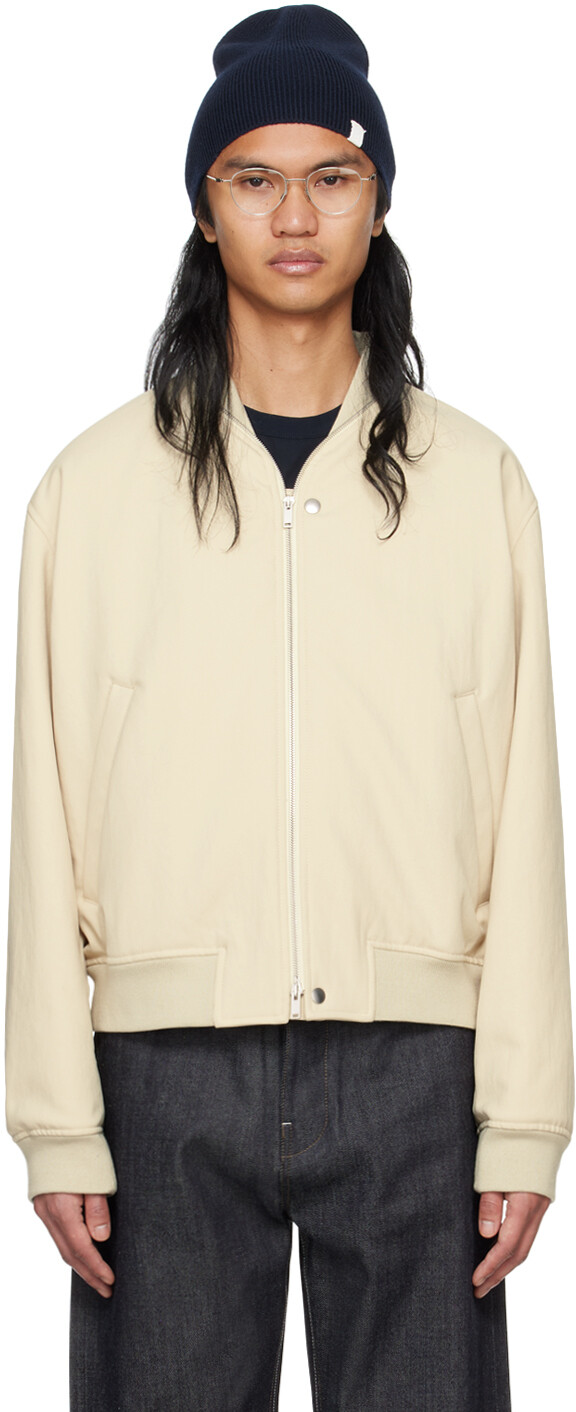 

Бежевый бомбер на молнии Jil Sander